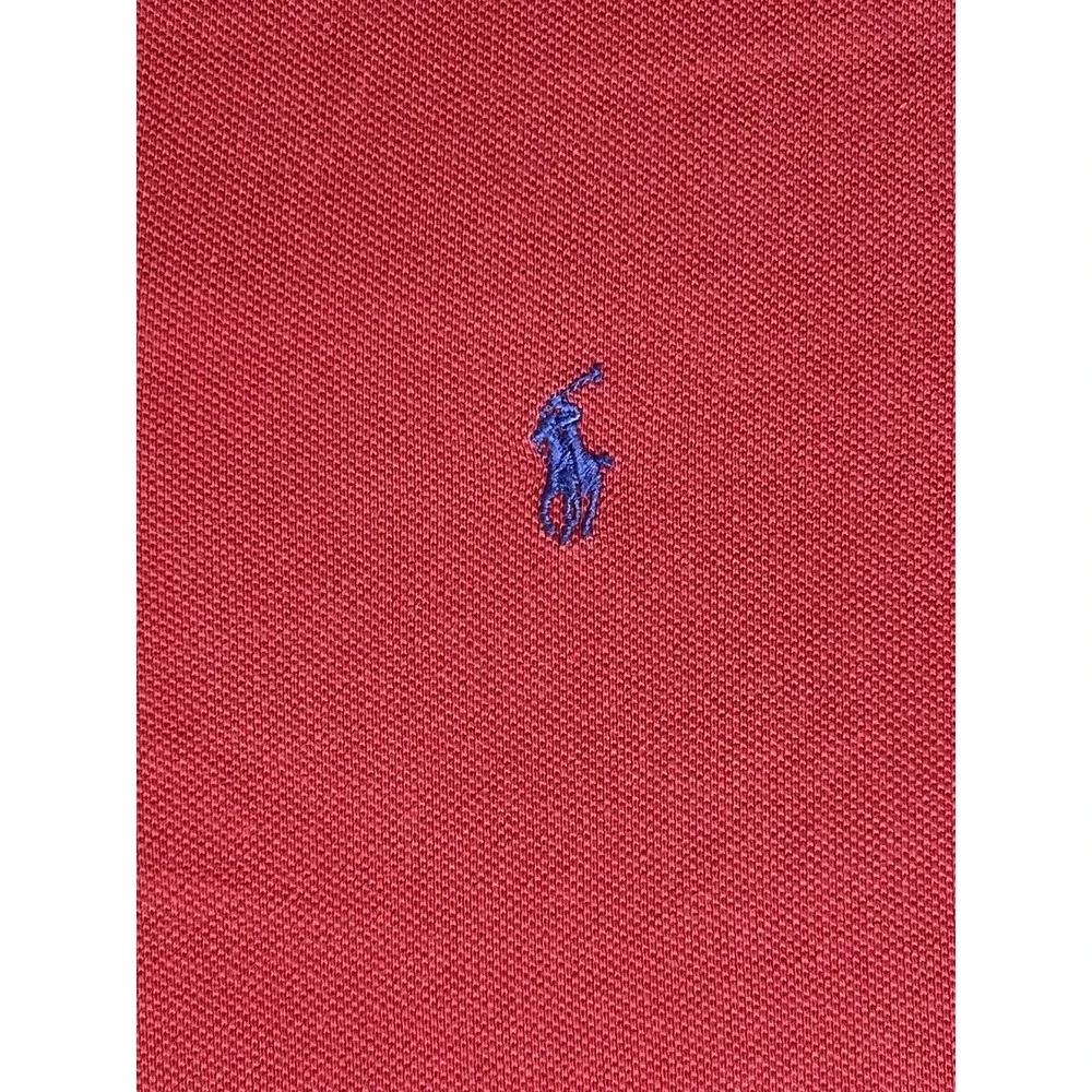 Polo Ralph Lauren‎ Men's Polo Shirt Short Sleeve Cotton Red Large
